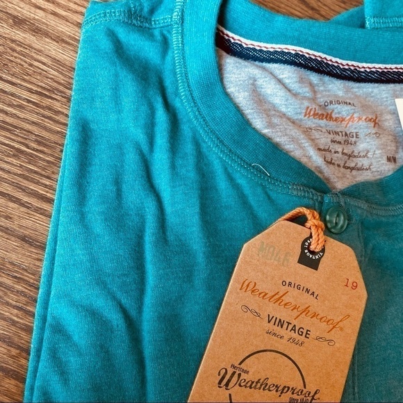 NWT Weatherproof North Sea button up Henley size medium - Picture 3 of 8